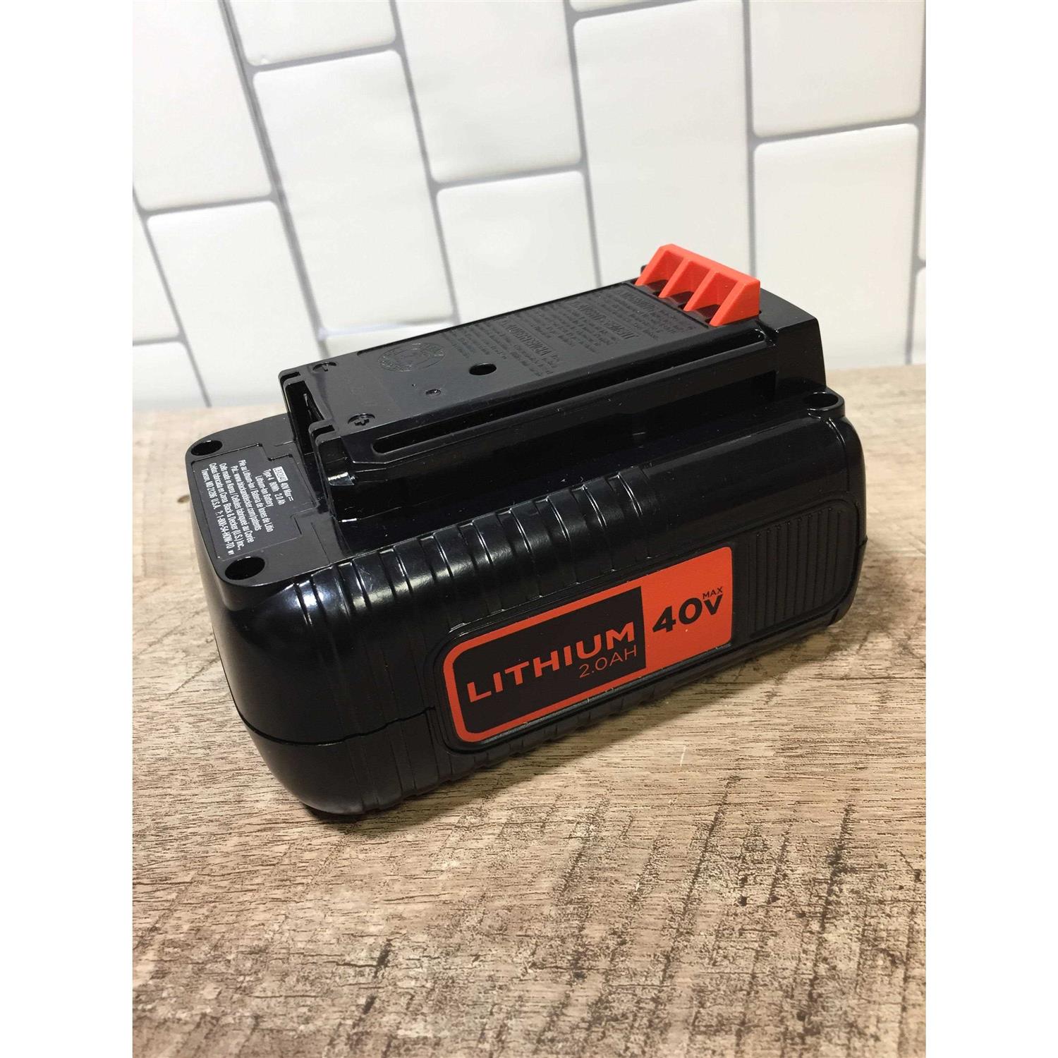 Black+decker 40V MAX Lithium Ion Battery