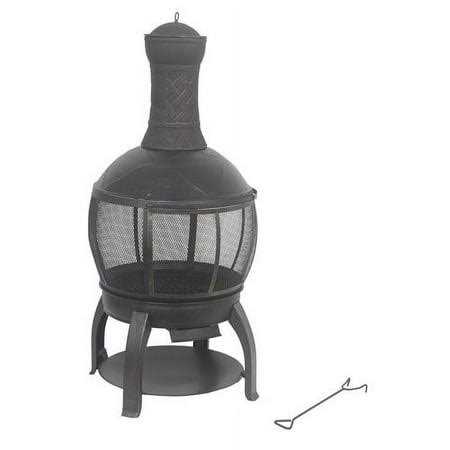 Living Accents Outdoor Chimenea Cast Iron Fire Pit 47x22H