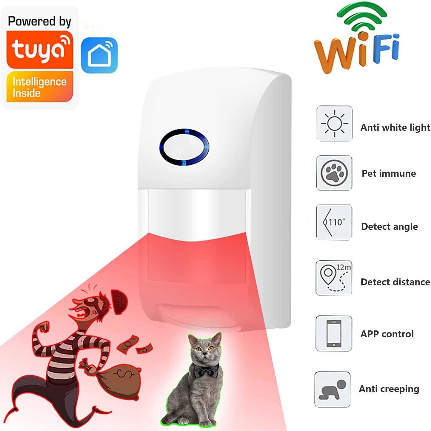 Wireless Smart Motion Sensor PIR Motion Detector Alert
