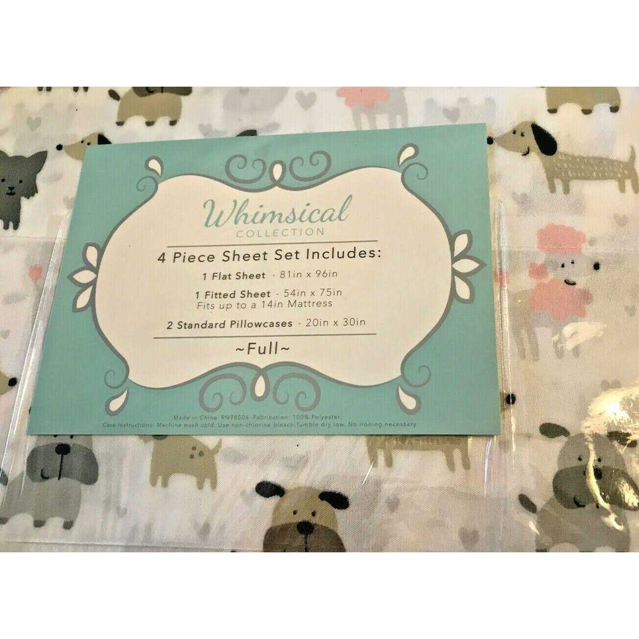 Whimsical Print Microfiber Sheet Set