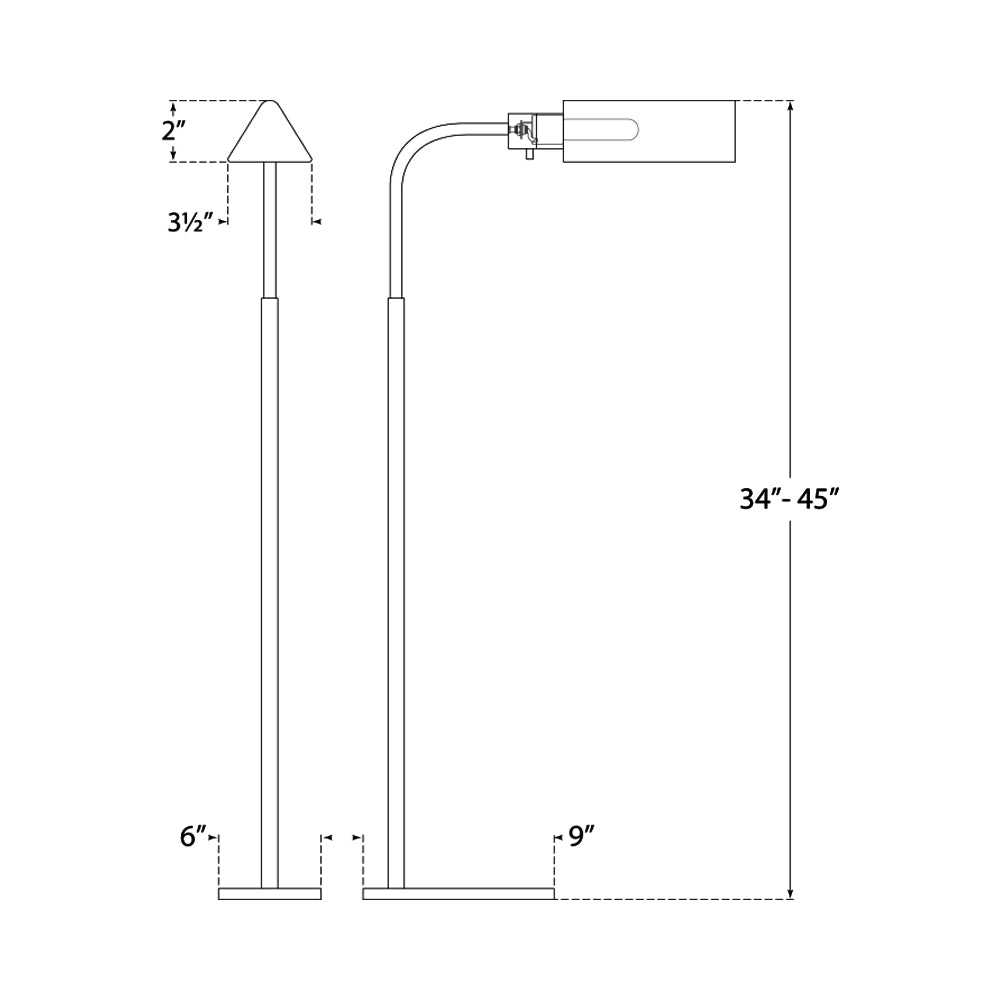 Studio Adjustable Floor Lamp Visual Comfort Signature