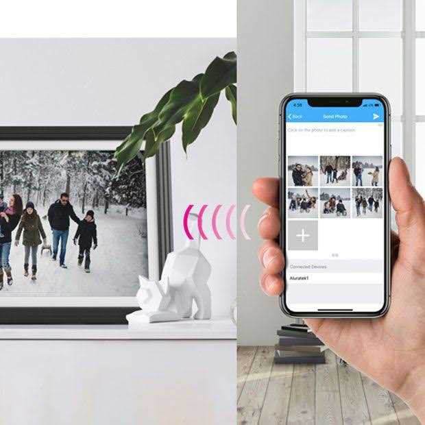 Aluratek 10 IPS LCD Wi-Fi Touchscreen Digital Photo Frame