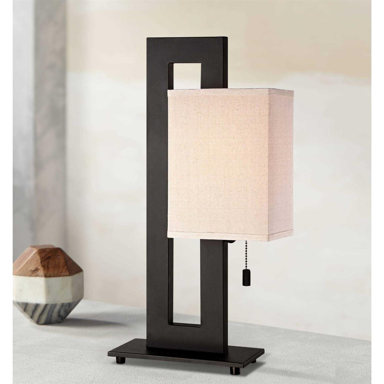 Universal Lighting and Decor Floating Square Table Lamp