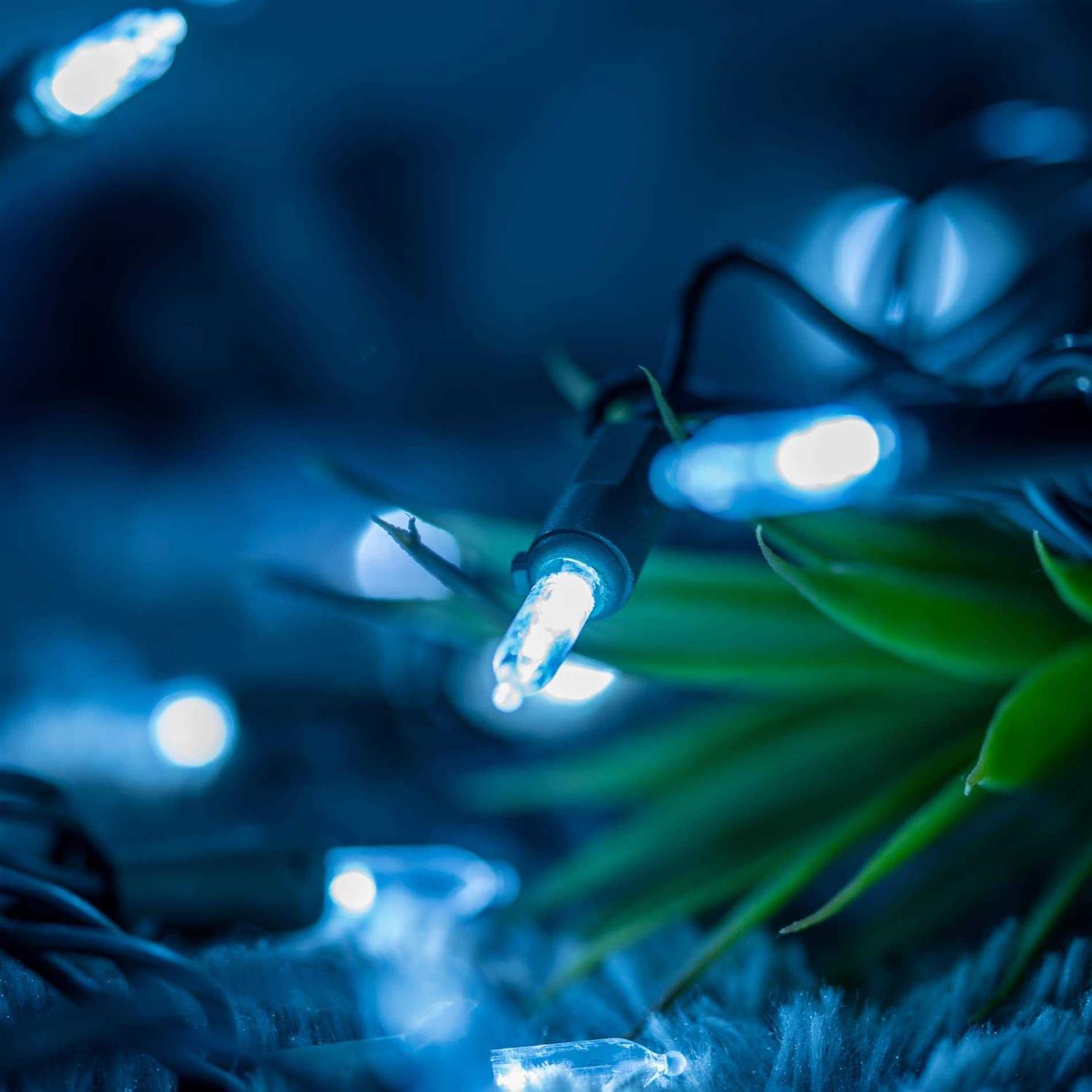 YULETIME Red Christmas Lights with Red Wire 66 Feet 200 LED UL Certified Consistent Color String Lights