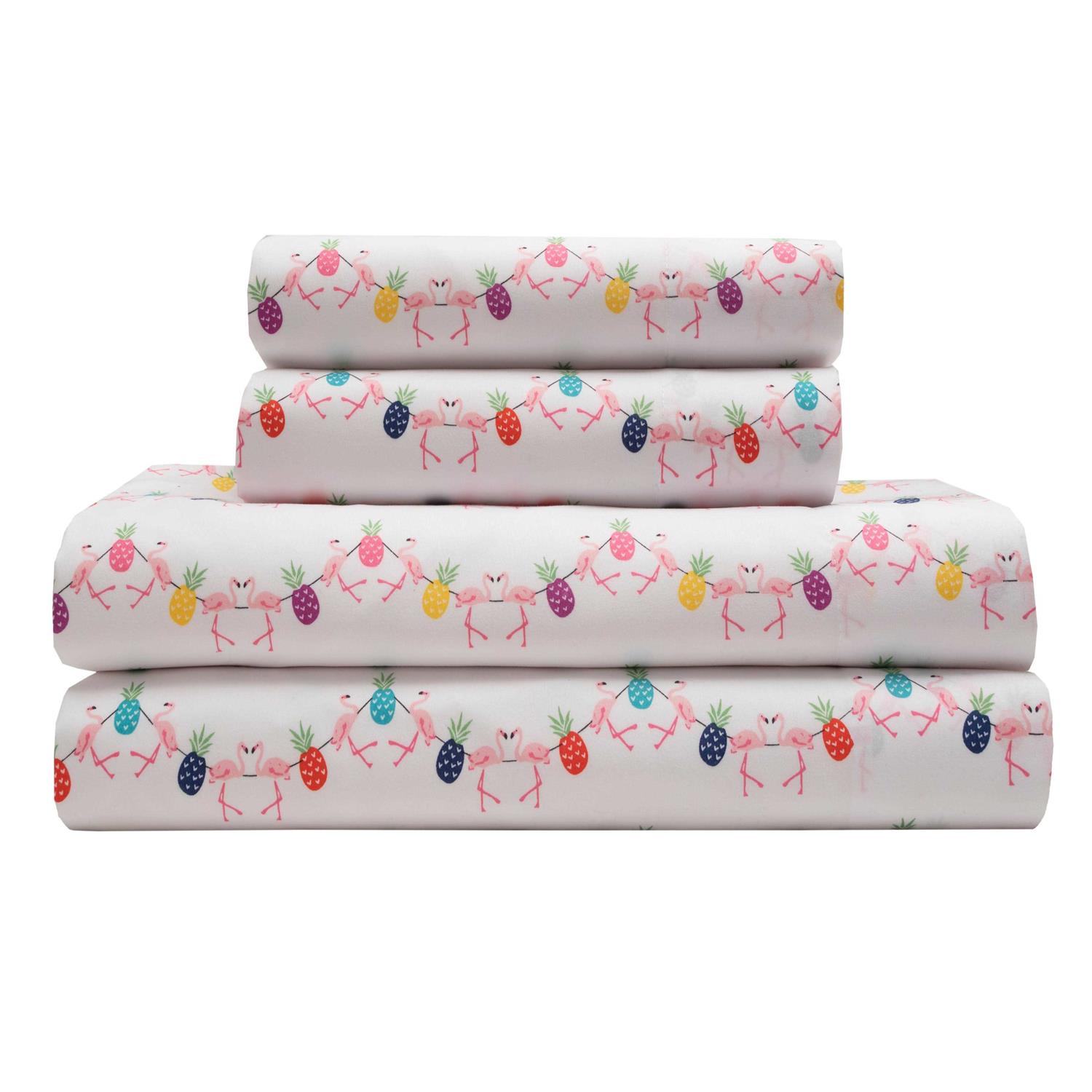 Whimsical Print Microfiber Sheet Set