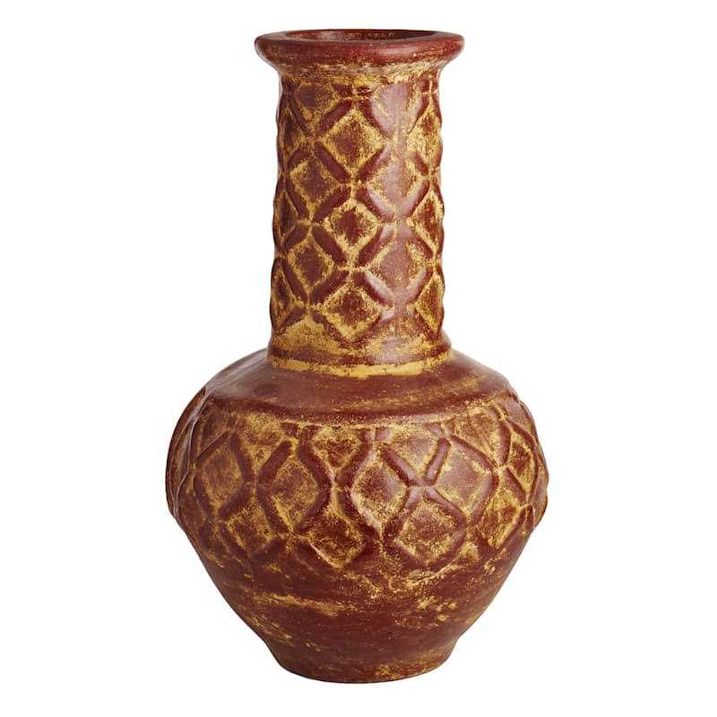 At Home Handmade Clay Hickory Stack Chimenea