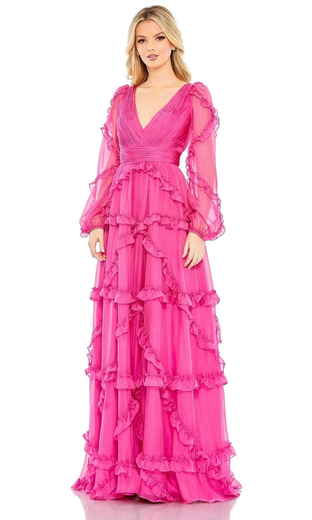 Ruffled Evening Dress