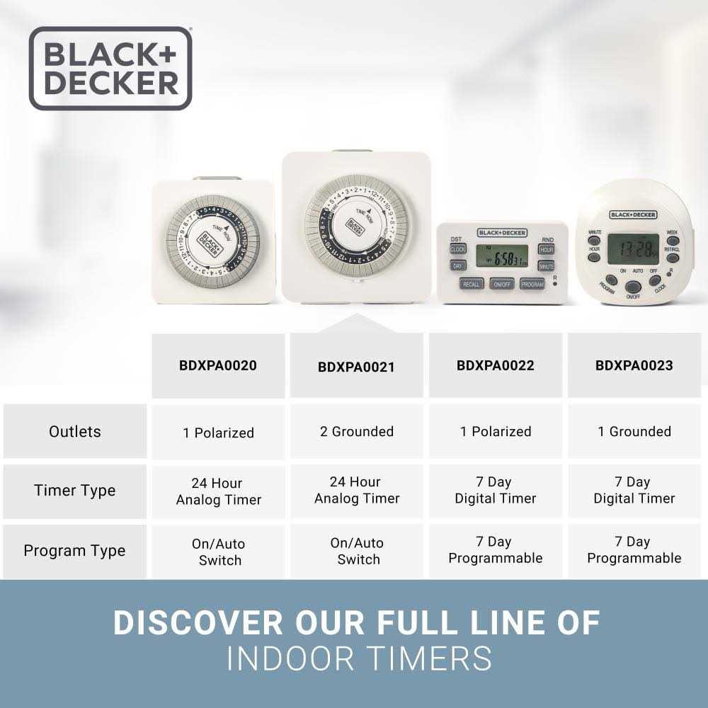 BLACK+DECKER Black + Decker Indoor 2 Grounded Outlets Timer BDXPA0021