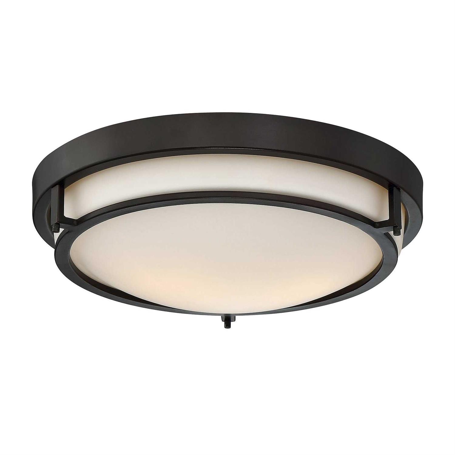 Trade Winds Lighting Slim Ceiling Light Nickel