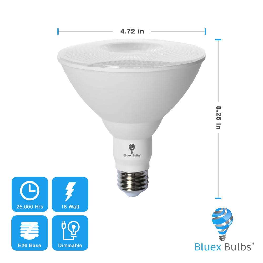Bluex Bulbs 2 Pack BlueX LED Par38 Flood Light Bulb