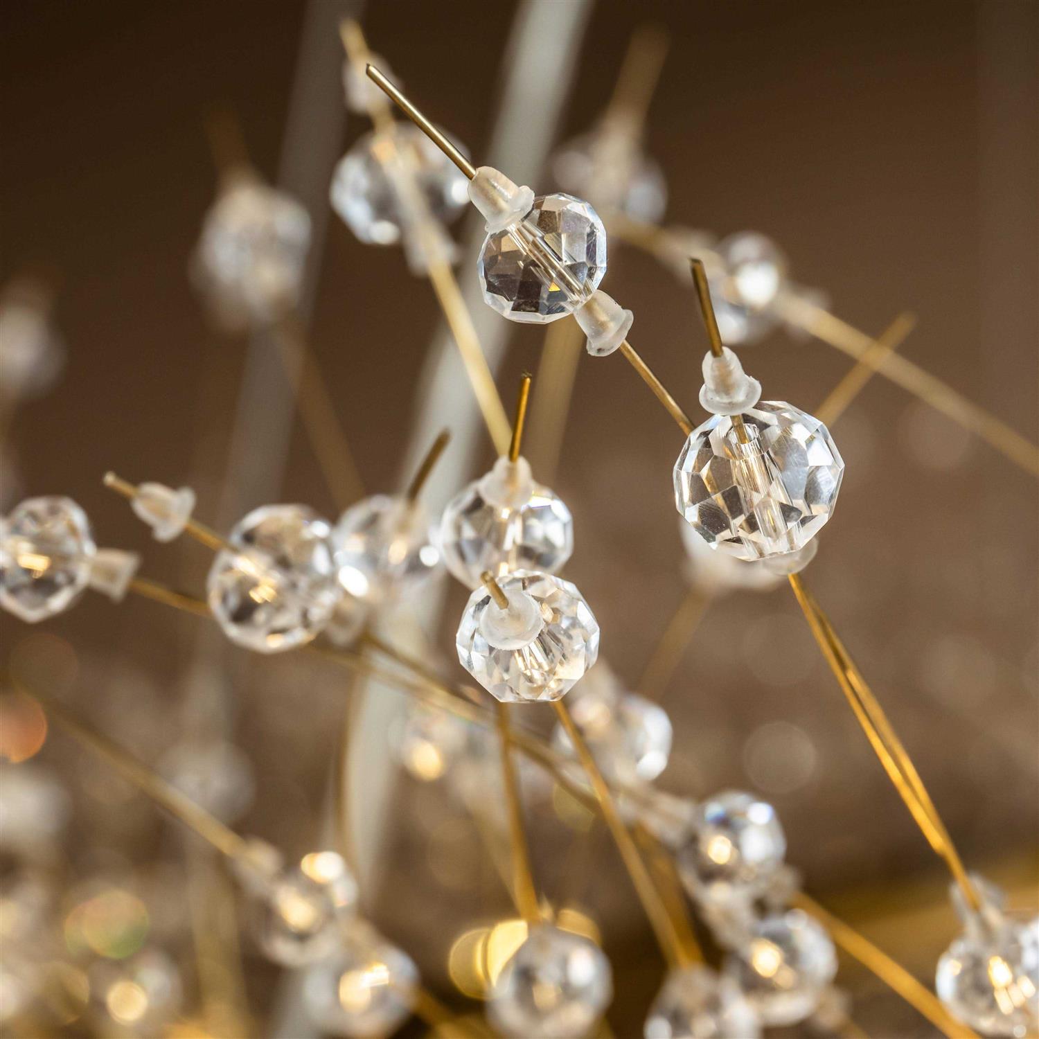 Aloadecor Modern Firework Crystal Chandelier for Dining Room and Living Room Bulb Included 12