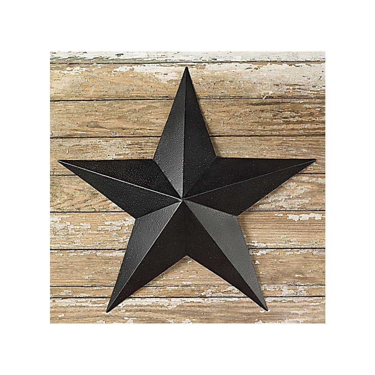 6 inch Black Barn Star