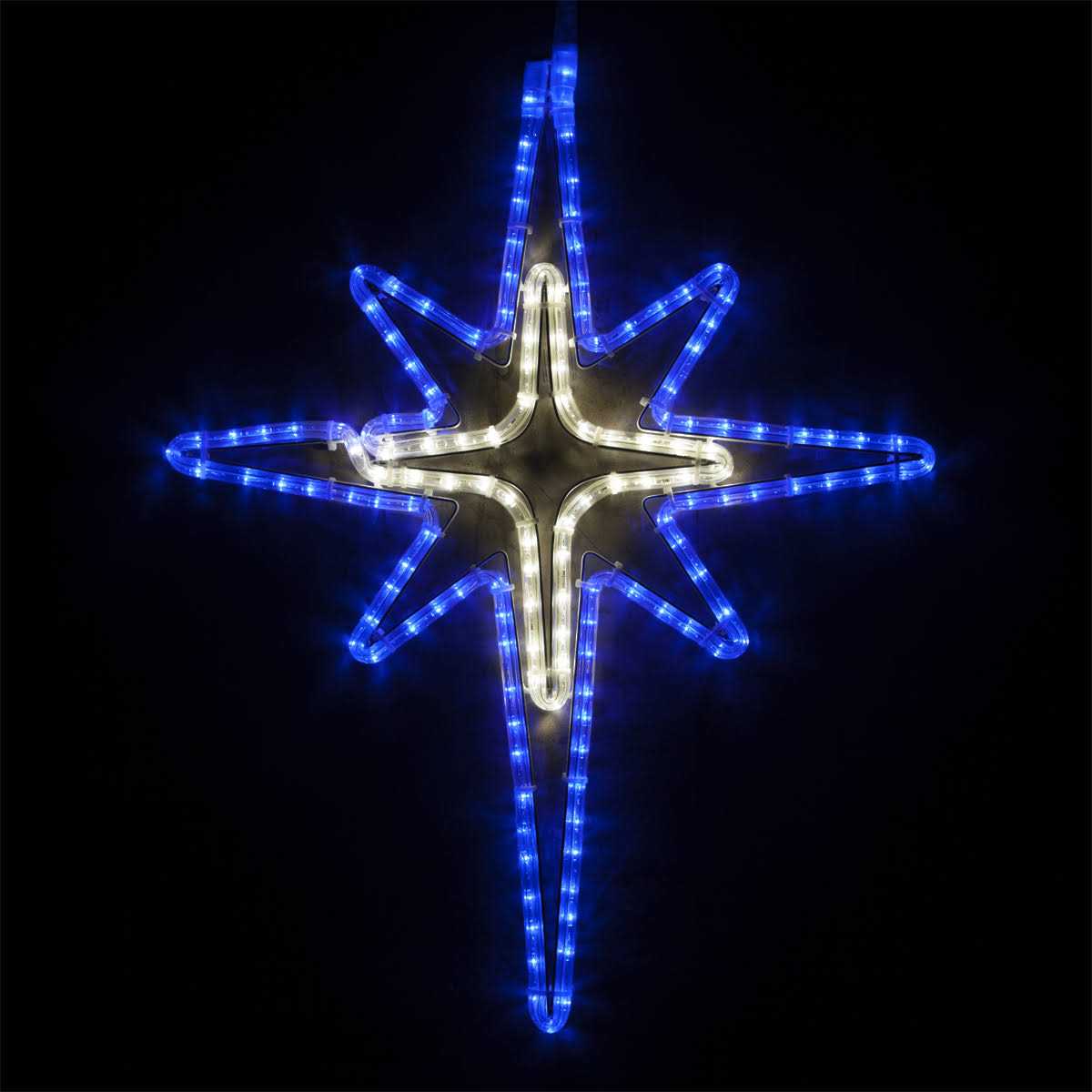 Wintergreen Lighting LED Star Lights Christmas Outdoor Christmas LED Star Christmas Outdoor Decorations LED Rope Light