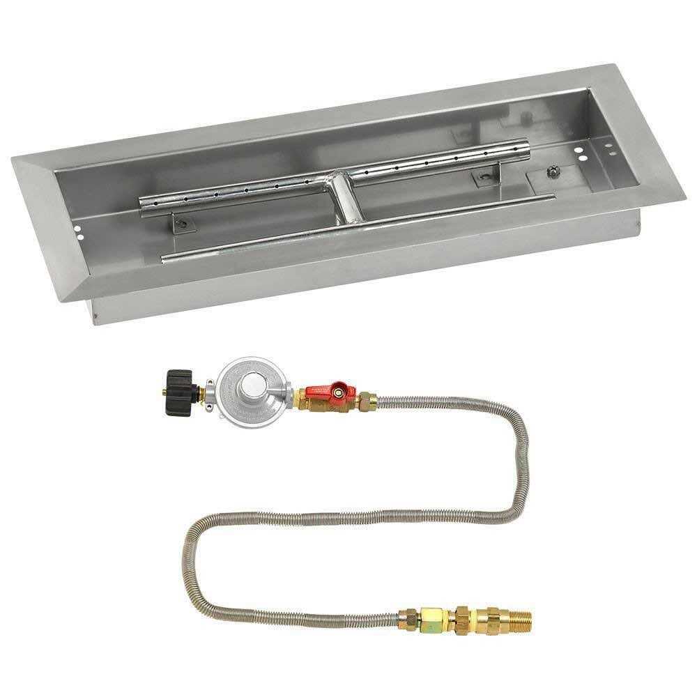 American Rectangular Drop-In Pan with Match Light Kit