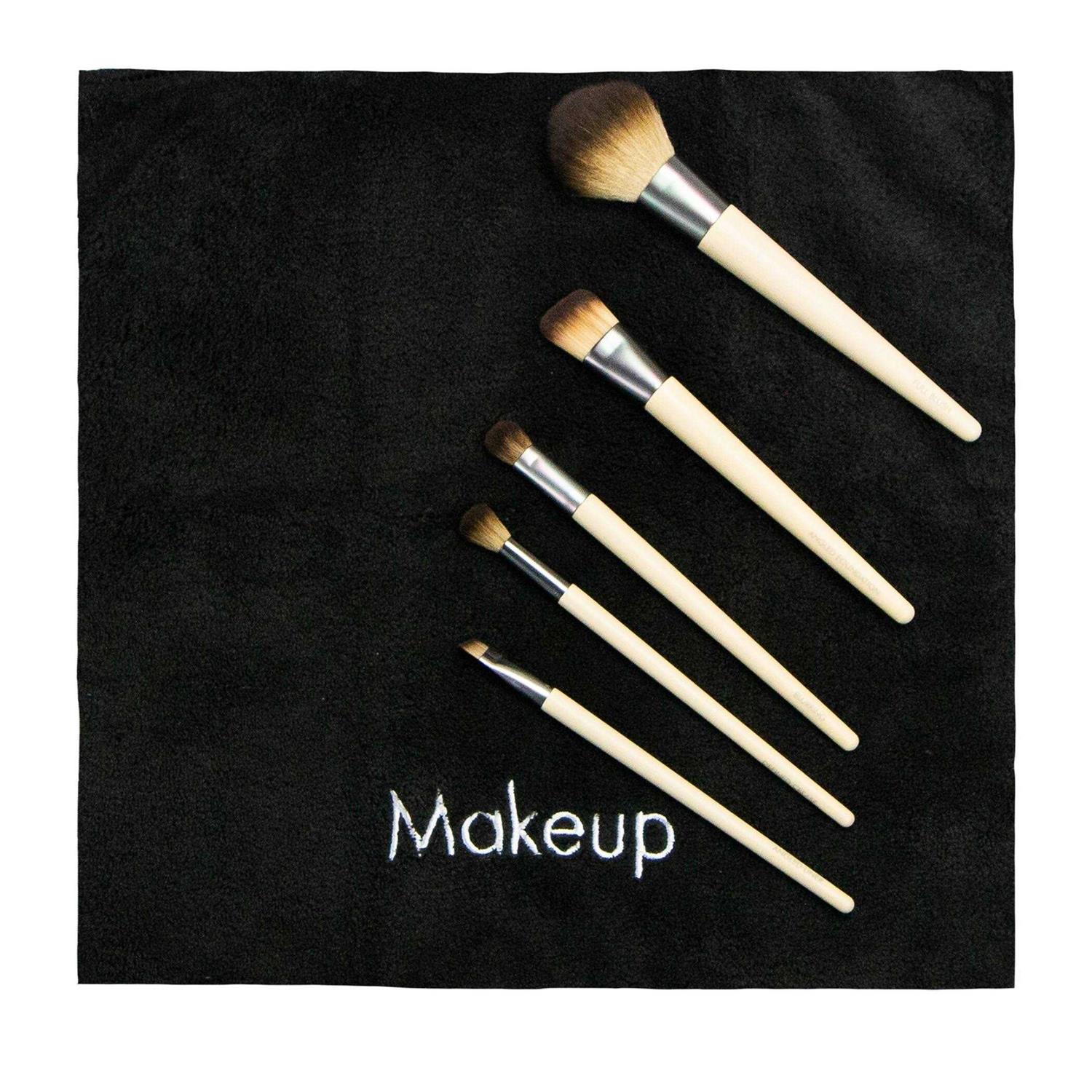 Arkwright Home Embroidered Coral Fleece Microfiber Makeup Towels