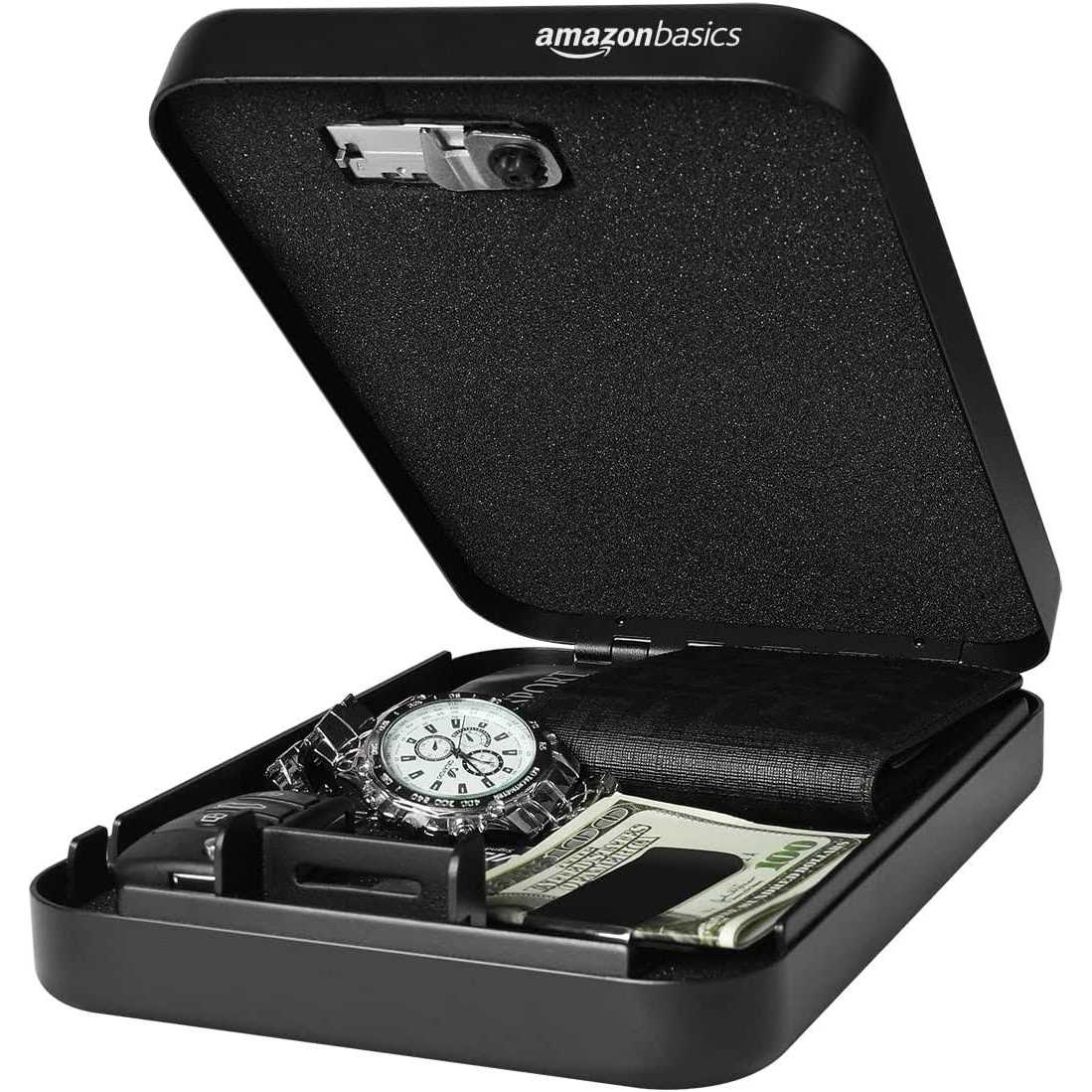 Amazon Basics Portable Security Case Lock Box Safe