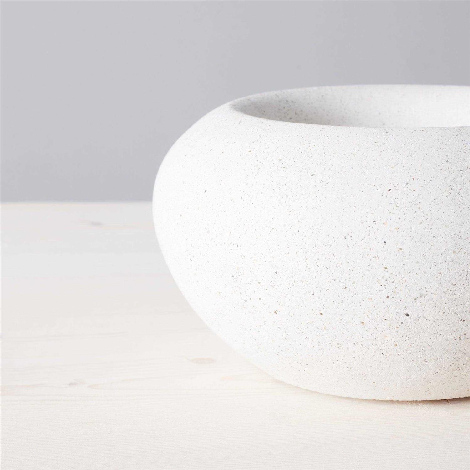 TerraFlame Stone Concrete Table Top Gel Fuel Fire Bowl Indoor and Outdoor Use TerraFlame