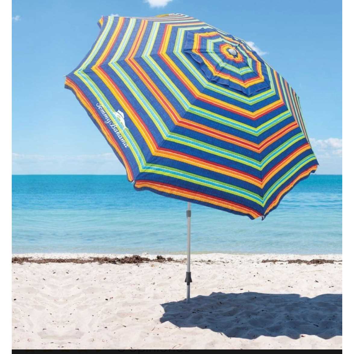 Tommy Bahama Beach Umbrella 2020 Stripes