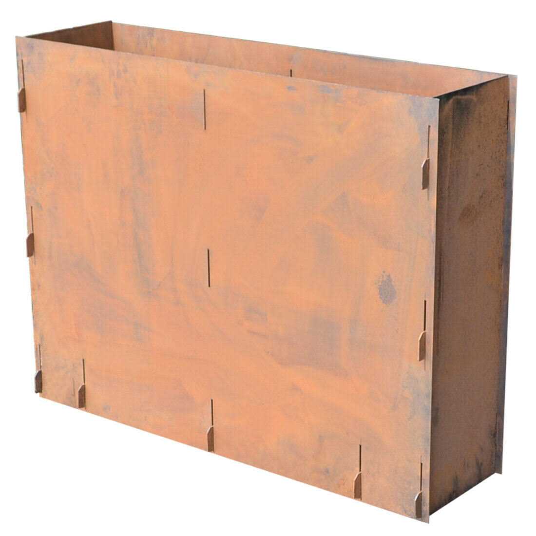 Titan Great Outdoors 16 inch(H) x 39 inch(l) Corten Steel Planter Box, Patina Indoor/Outdoor Garden