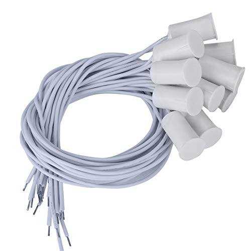 10pcs NC Recessed Wired Door Window Sensor Magnetic Switch for Home Security Alarm System