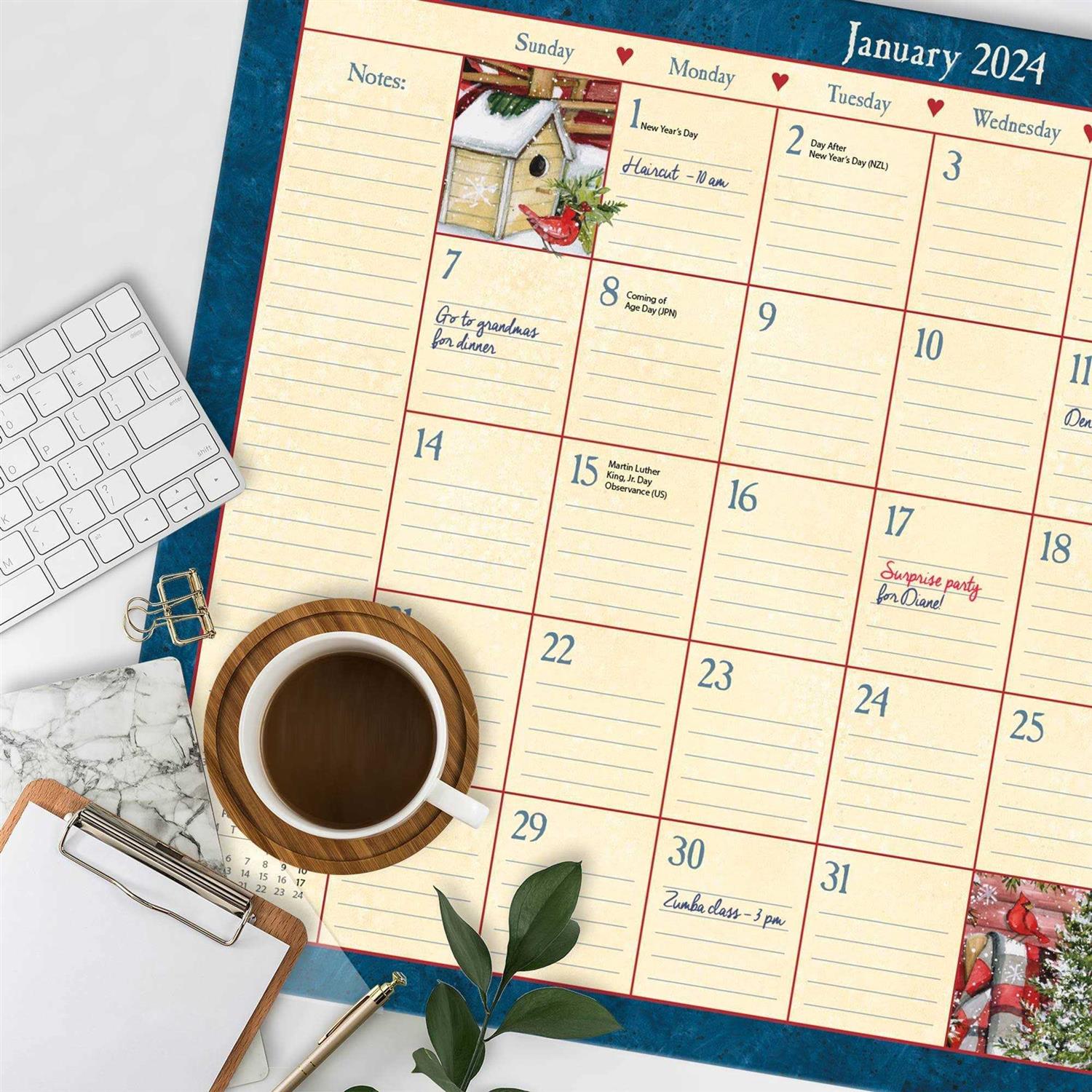 Lang Heart and Home 2024 Desk Pad