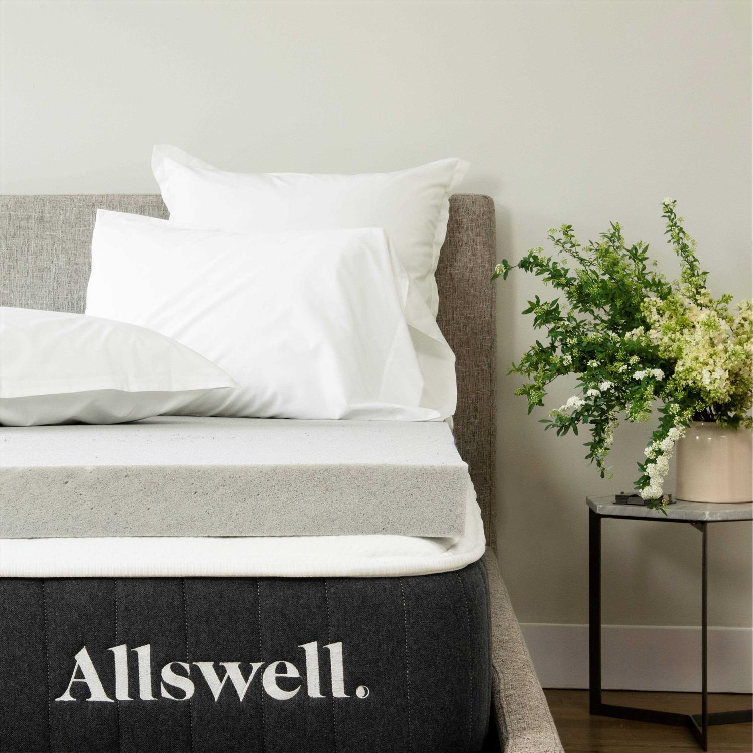 Allswell Memory Foam Mattress Topper Infused with Graphite