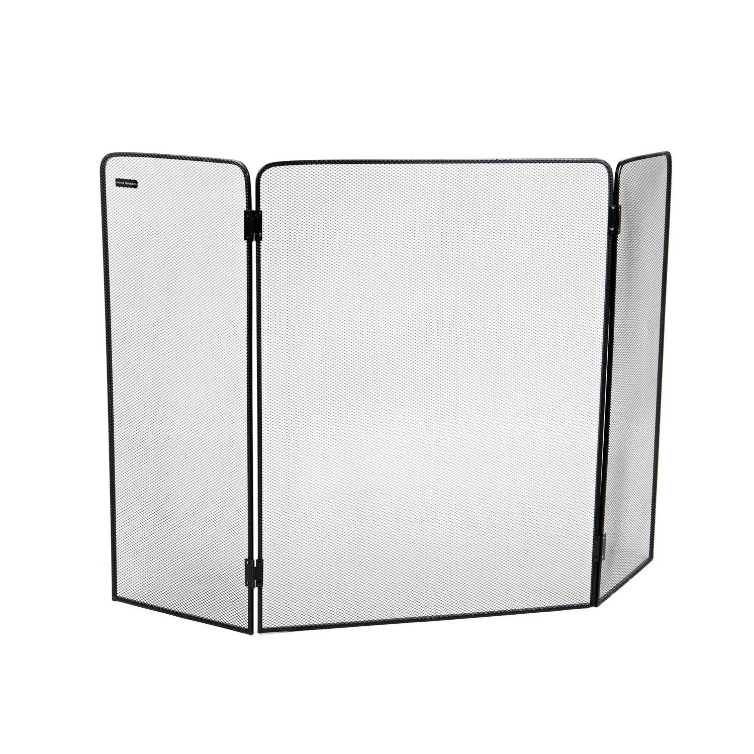 3 Panel Steel Fireplace Screen Mind Reader