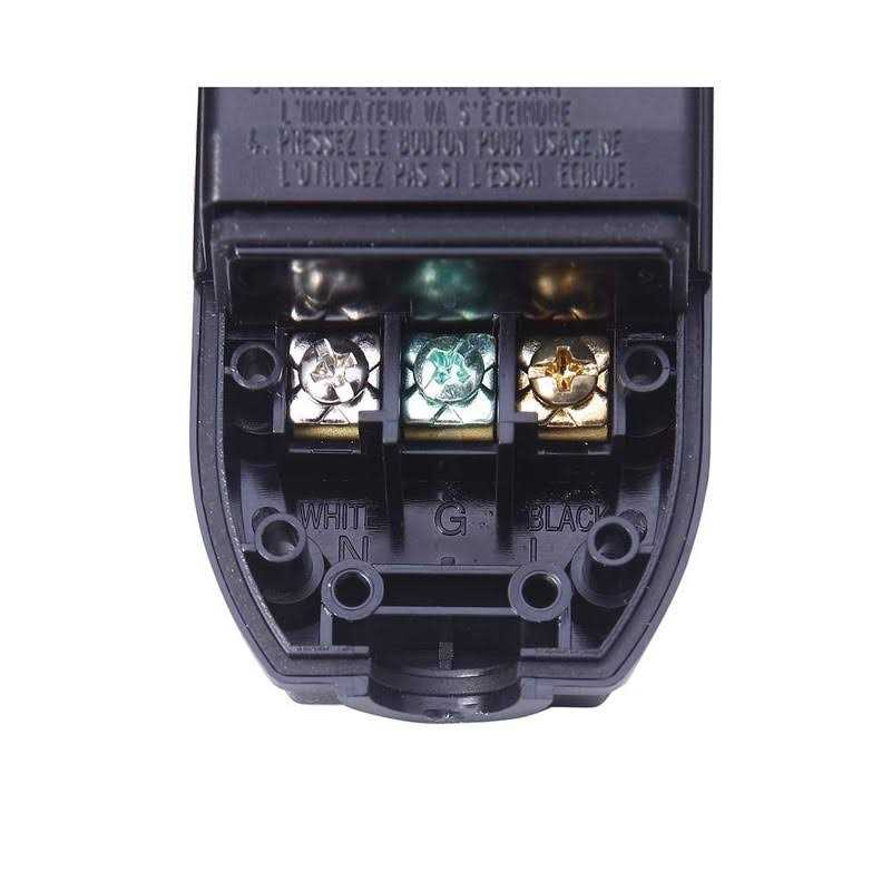 WELLONG Gfci Replacement Plug for Pressure Washer Pool Pump 15Amp 3 Prong Circuit Breaker Outdoor Waterproof Auto-reset 120v