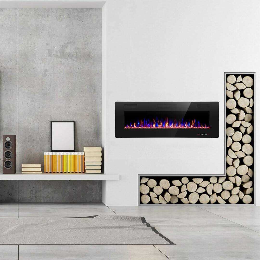 30-60 Recessed and Wall Mounted Electric Fireplace,750-1500W