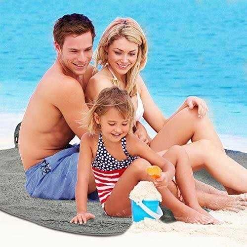 Tirrinia Waterproof Outdoor Blanket with Sherpa Lining Windproof Triple Layers Warm Comfy Foldable for Camping Stadium