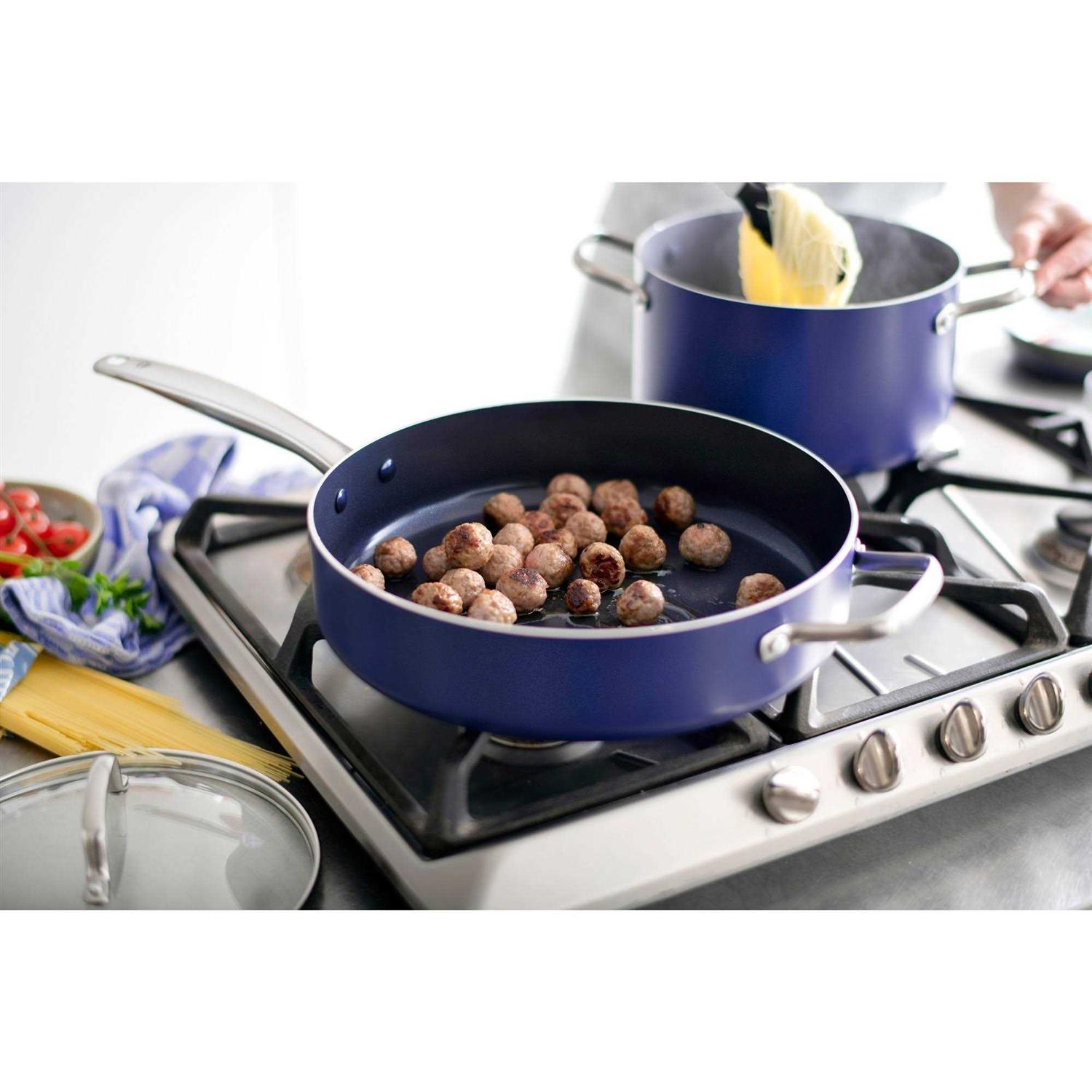 10 Piece Blue Diamond Ceramic Non-Stick Cookware Set
