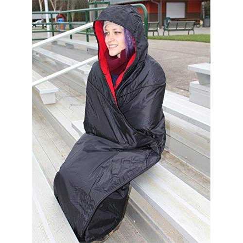 Mambe Extreme Weather 100% Waterproof/Windproof Hooded Blanket with Premium Stuff Sack