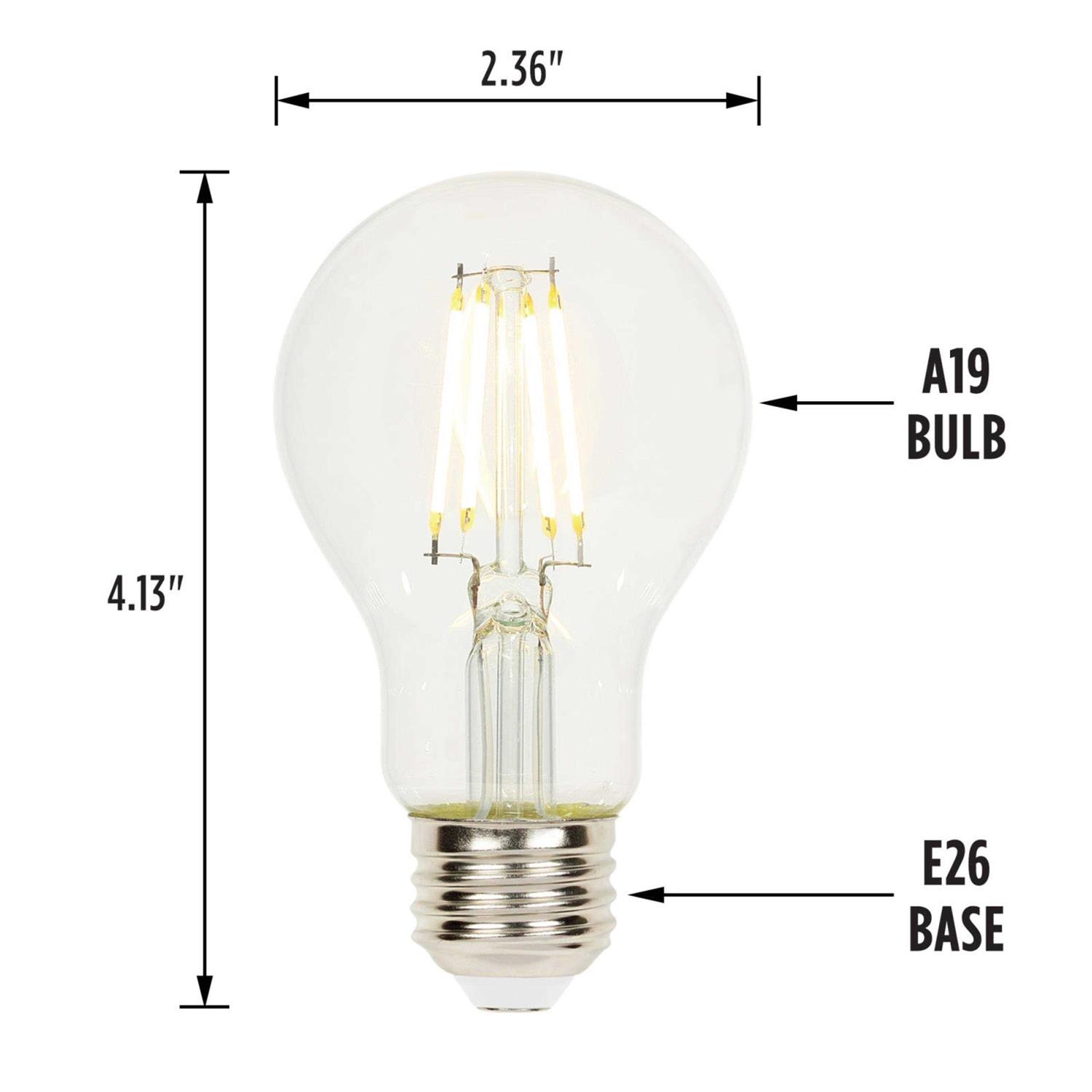 Westinghouse Lighting A19 Dimmable Clear Filament LED Light Bulb