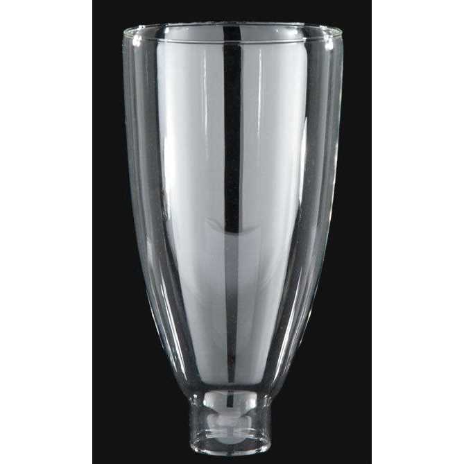 B&P Lamp 6 1/2 Inch Clear Glass Colonial Style Lamp Shade for Sconces and other Lighting Fixtures