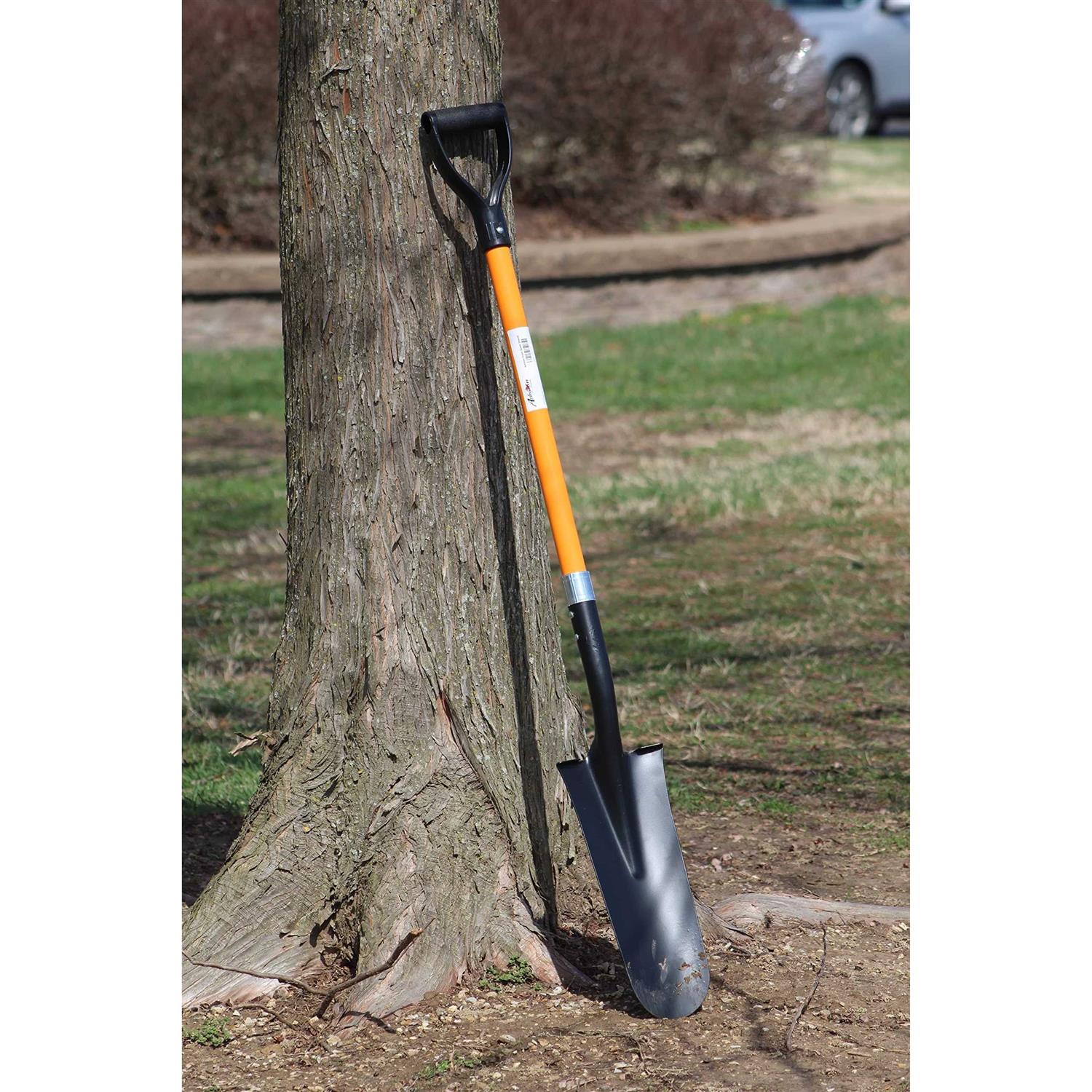 Ashman Assorted 4 Shovels Long D Handle Grip Round Shovel, Square Shovel, Drain Spade Shovel, and Spade Shovel Premium