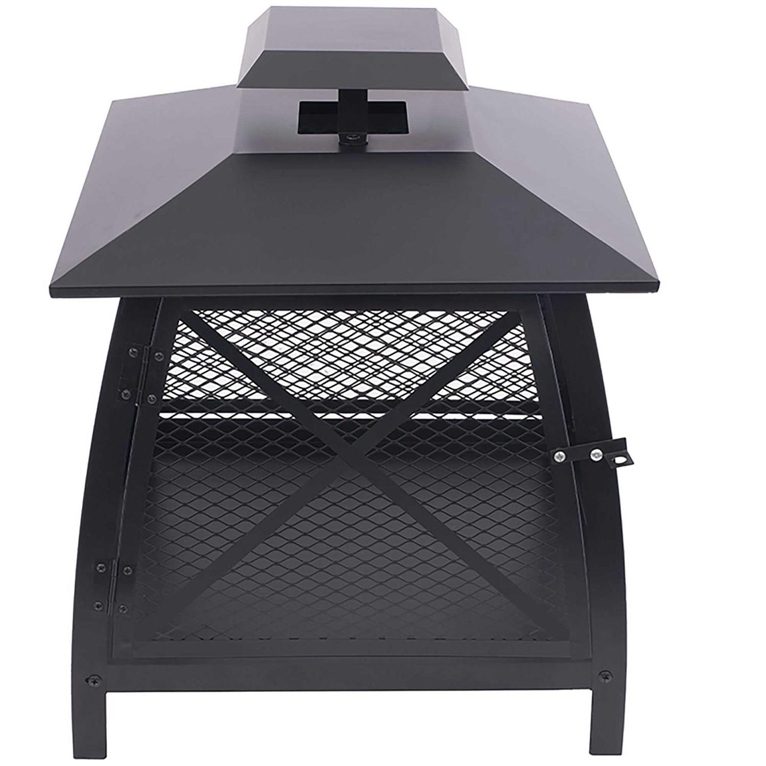 Blue Sky Outdoor 20 in. Square Fireplace with 360 Degree View WBF20