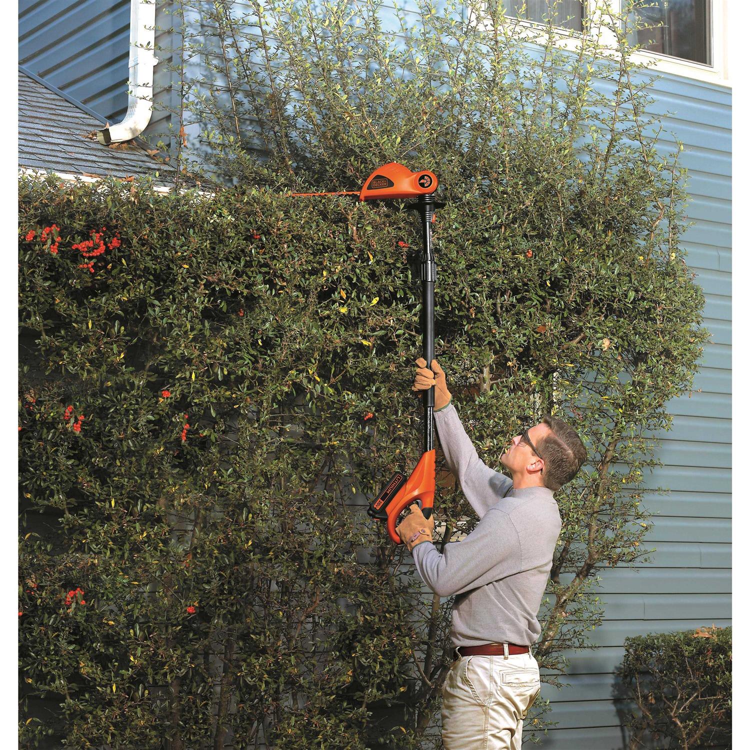 BLACK+DECKER 20V MAX Cordless Pole Hedge Trimmer