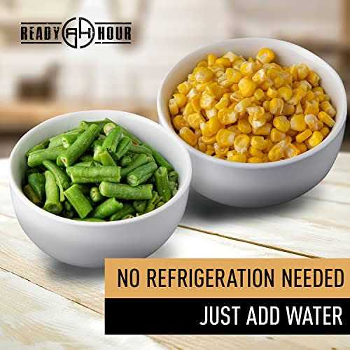 Ready Hour, Fruit & Veggie Mix, Real Non-Perishable Freeze-Dried Food, 30-Year Shelf Life, Portable Emergency and Adventure Food Supply