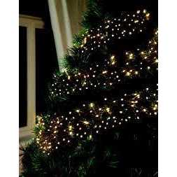 16 FT Cluster Christmas Lights Extension Set Warm White With 1 String Of 500 LED Lights