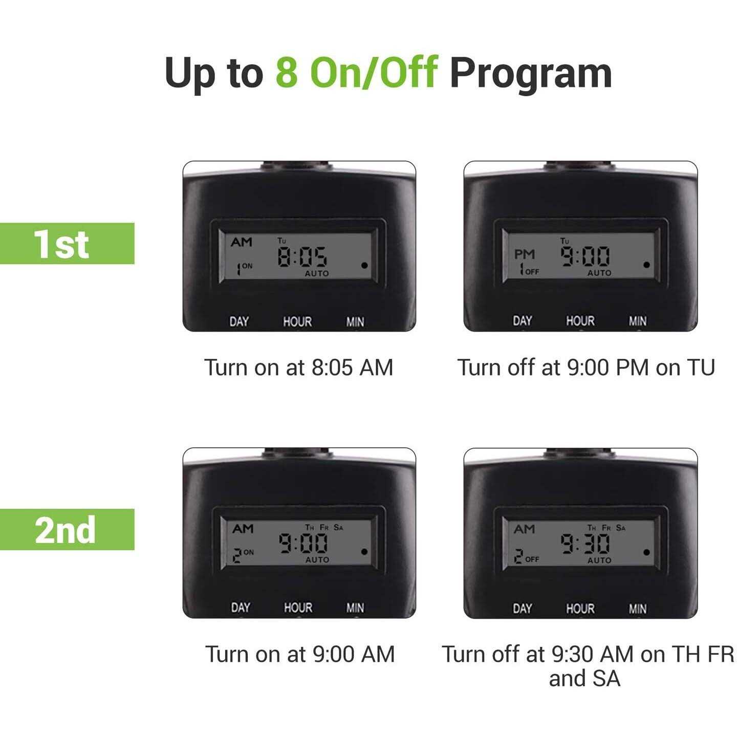 BN-LINK 7 Day Outdoor Heavy Duty Digital Programmable Timer BND/U78