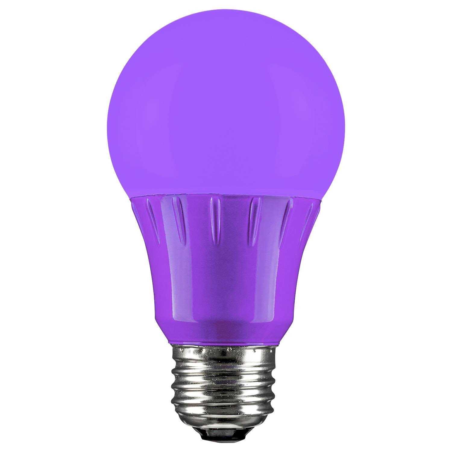 Sunlite LED A19 Colored Light Bulb 3 E26 Medium Base