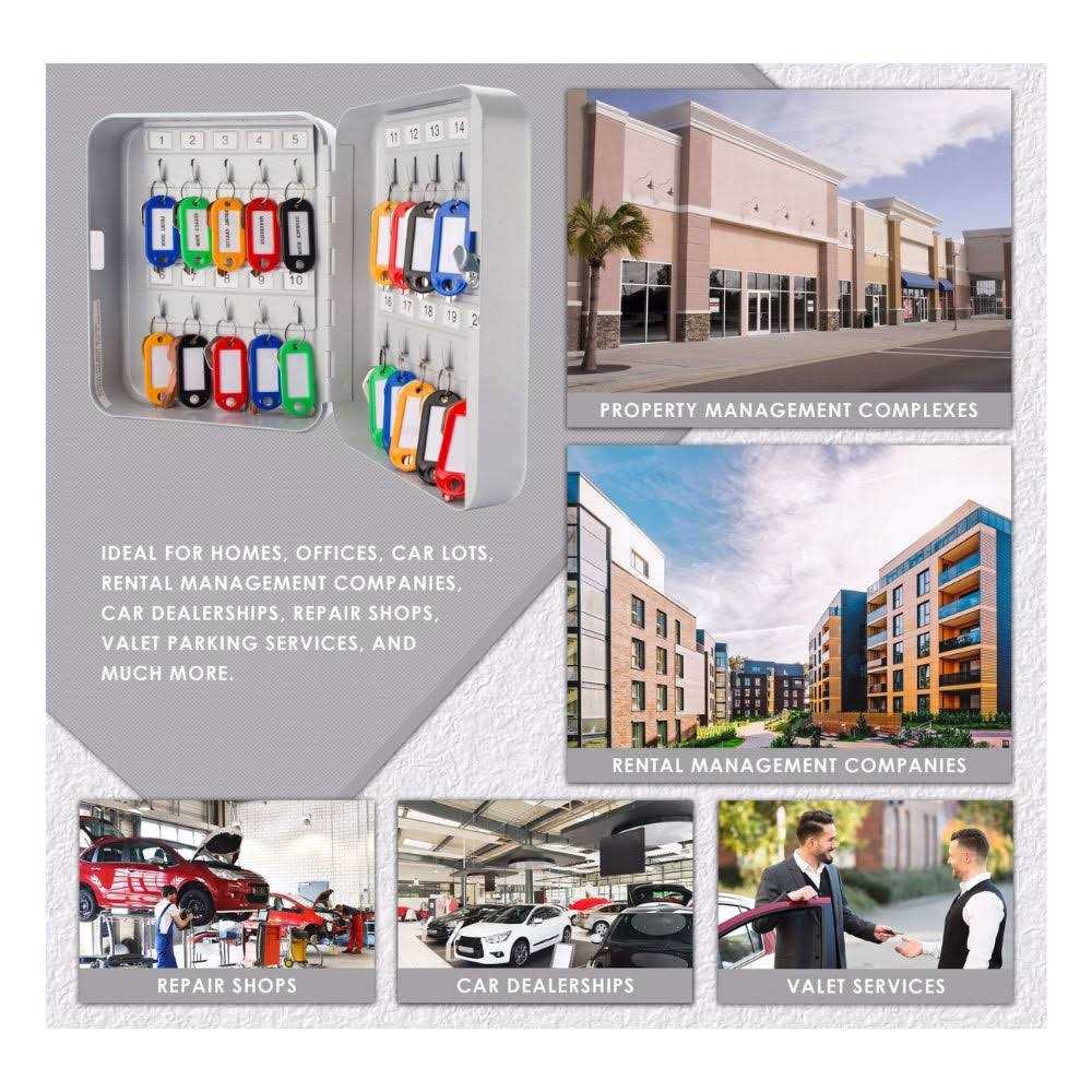 Barska 20 Position Key Cabinet with Key Lock CB12482