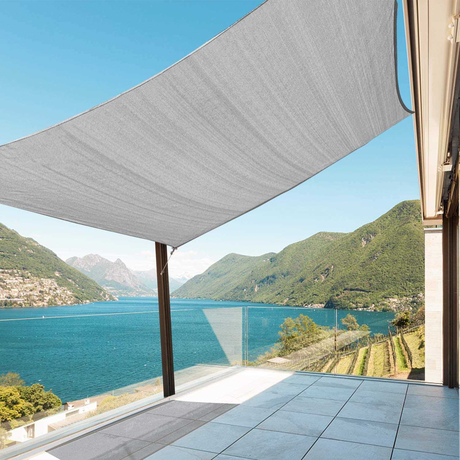 Amagenix Sun Shade Sails Canopy Rectangle Outdoor Shade Canopy
