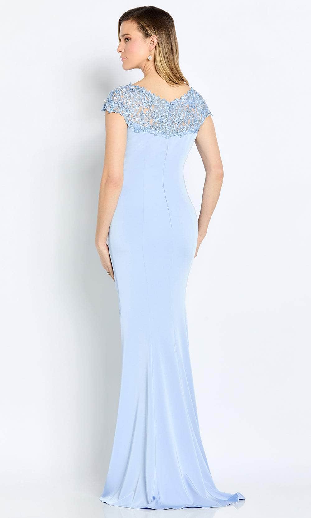 Laced Neckline Formal Mother of the Bride Gown