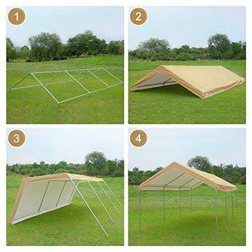 Advance Outdoor 10′ x 20′ Heavy Duty Carport Car Canopy Garage Boat Shelter Party Tent