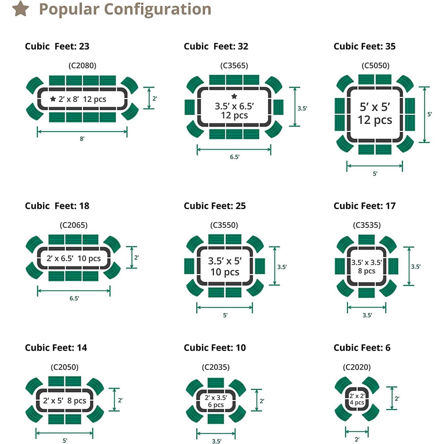 Vego Garden 17 Tall 9 In 1 Modular Metal Raised Garden Bed Kit