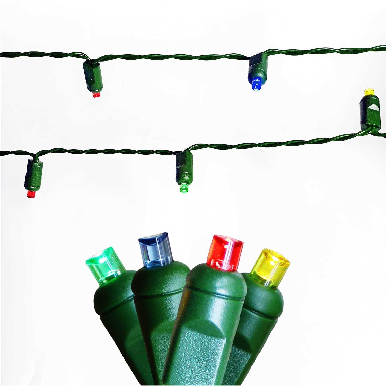 BONUO 50 Bulbs 5mm LED Christmas Lights Battery Operated with Remote Timer 8 Lighting Modes