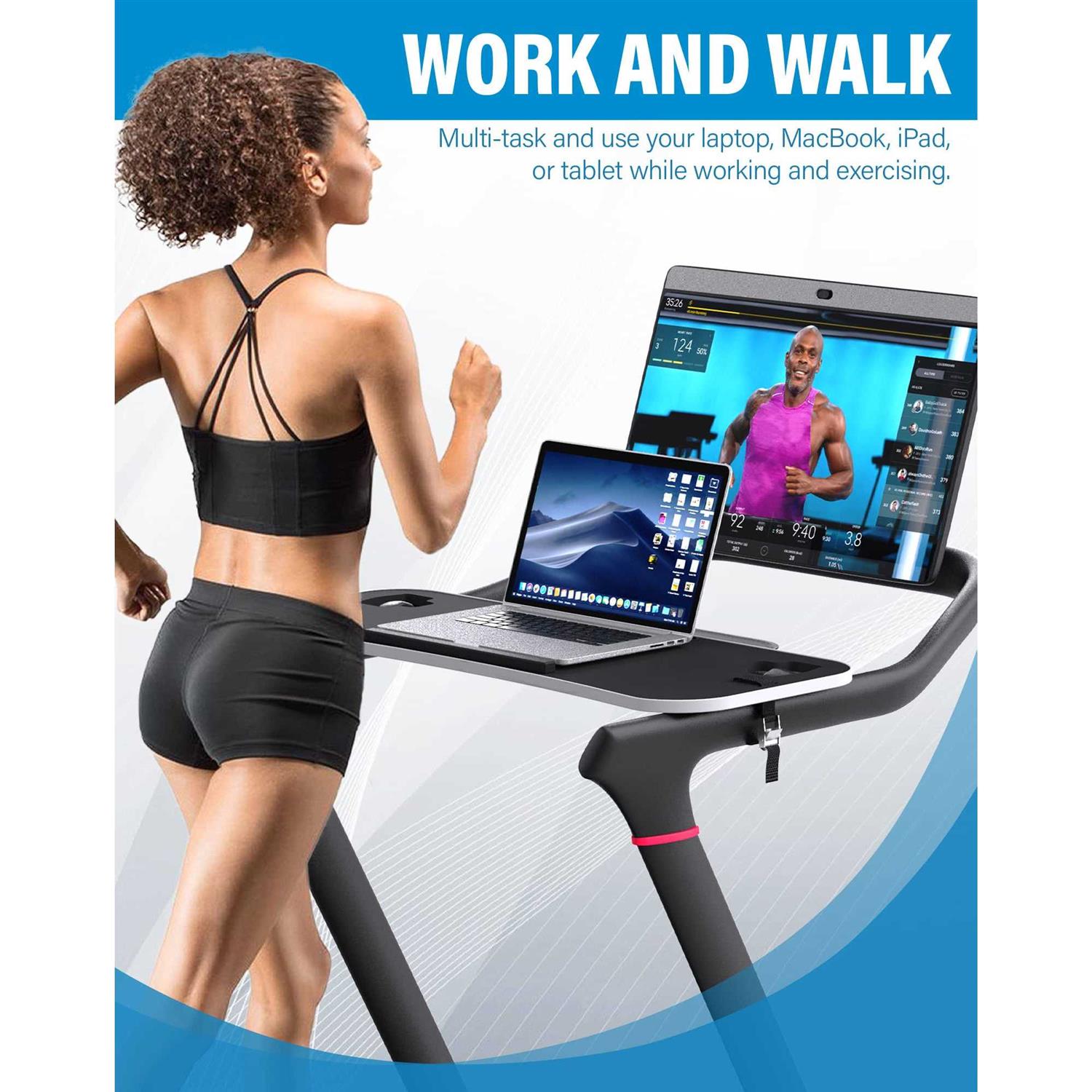 New Tread Laptop Tray Treadmill Desk Tray Upgrade 36 Treadmill Tray Compatible with The New Peloton Tread