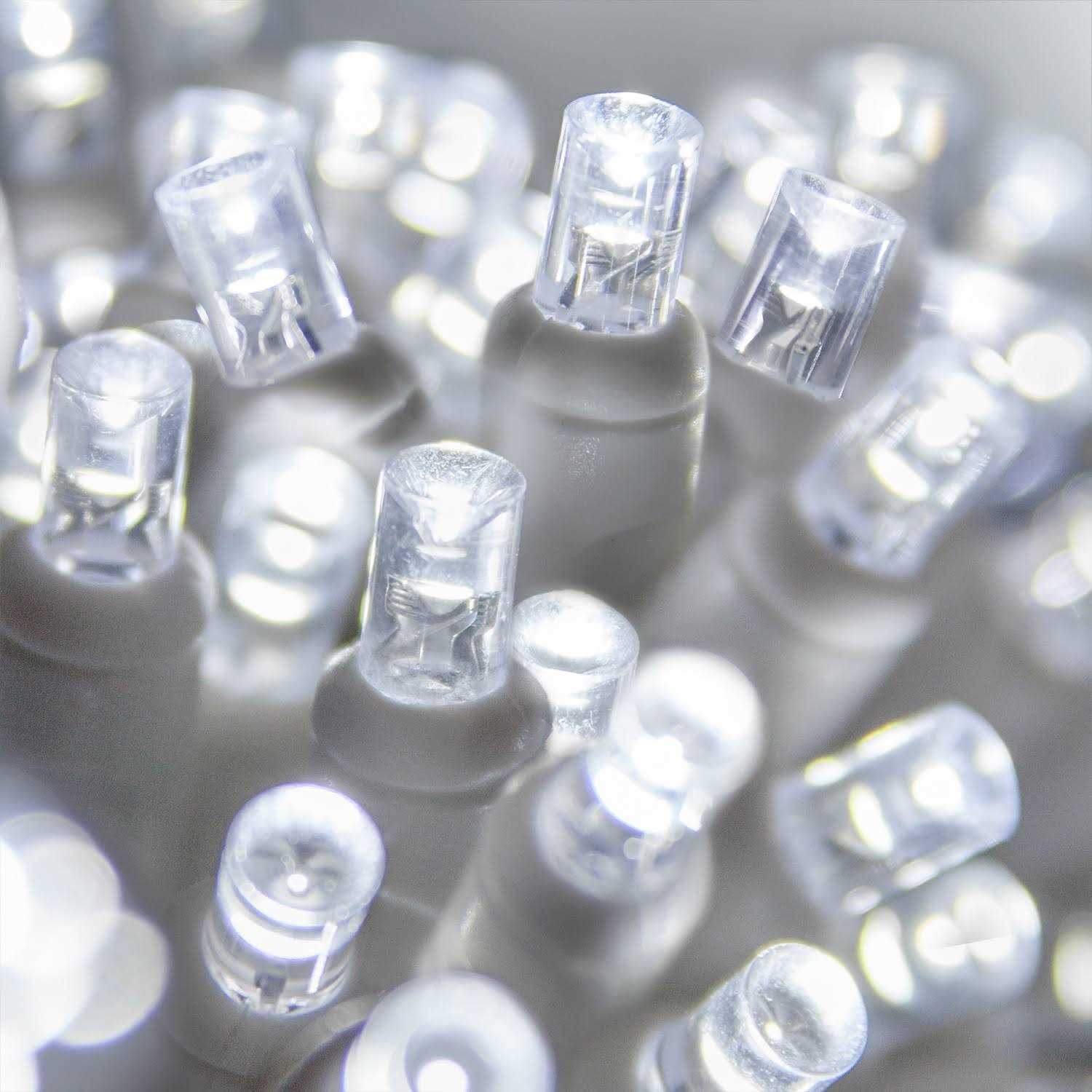 70 5mm Cool White LED Christmas Lights