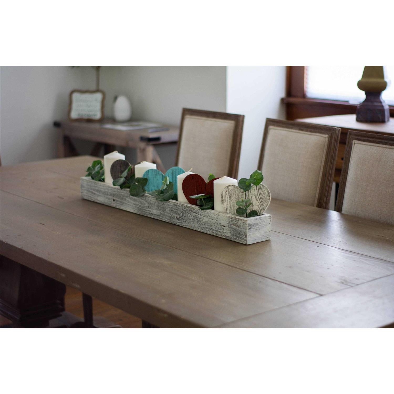 BarnwoodUSA Rustic Farmhouse 35.5 Centerpiece Decorative Display Box